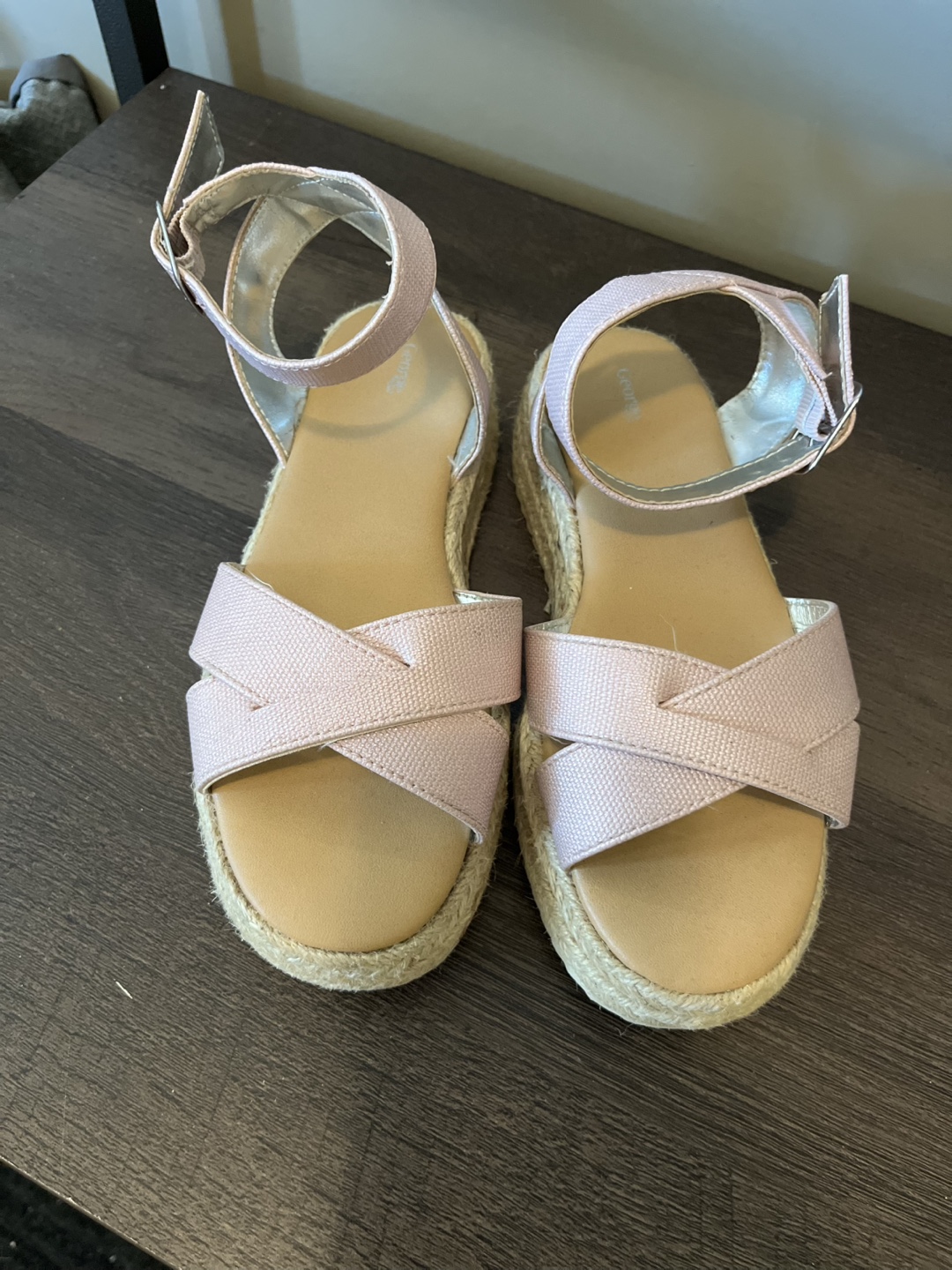 Pink Platform Espadrille Sandals, Size 1🏆 - photo 2