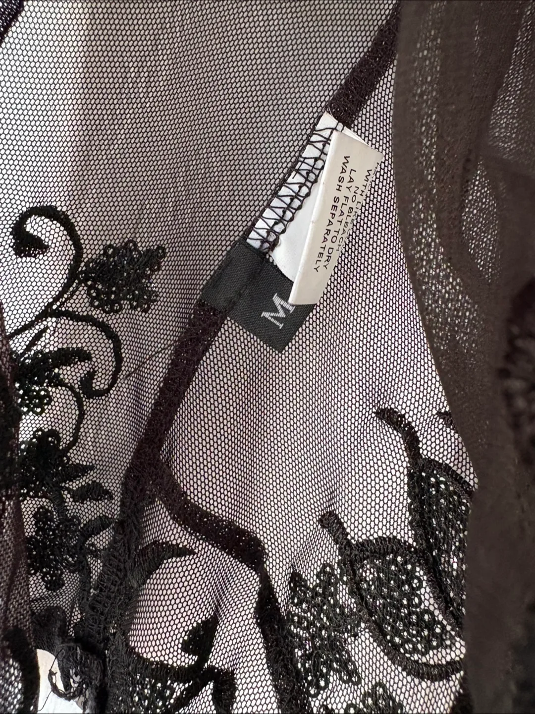 Yaya & Co. Black Floral Lace Bodysuit image indicator(6)