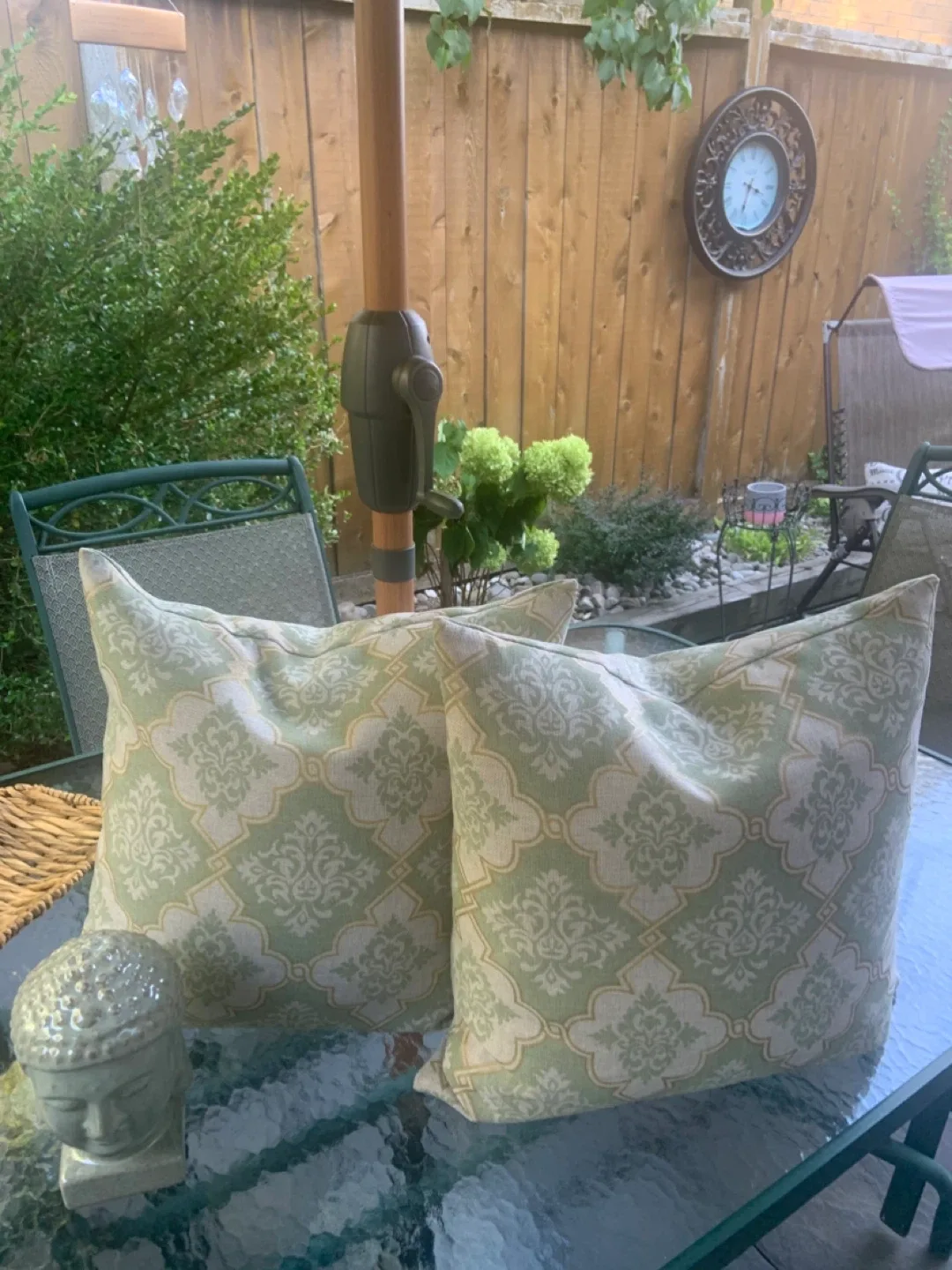 Decorative Throw Pillows - Green Patterned image indicator(4)