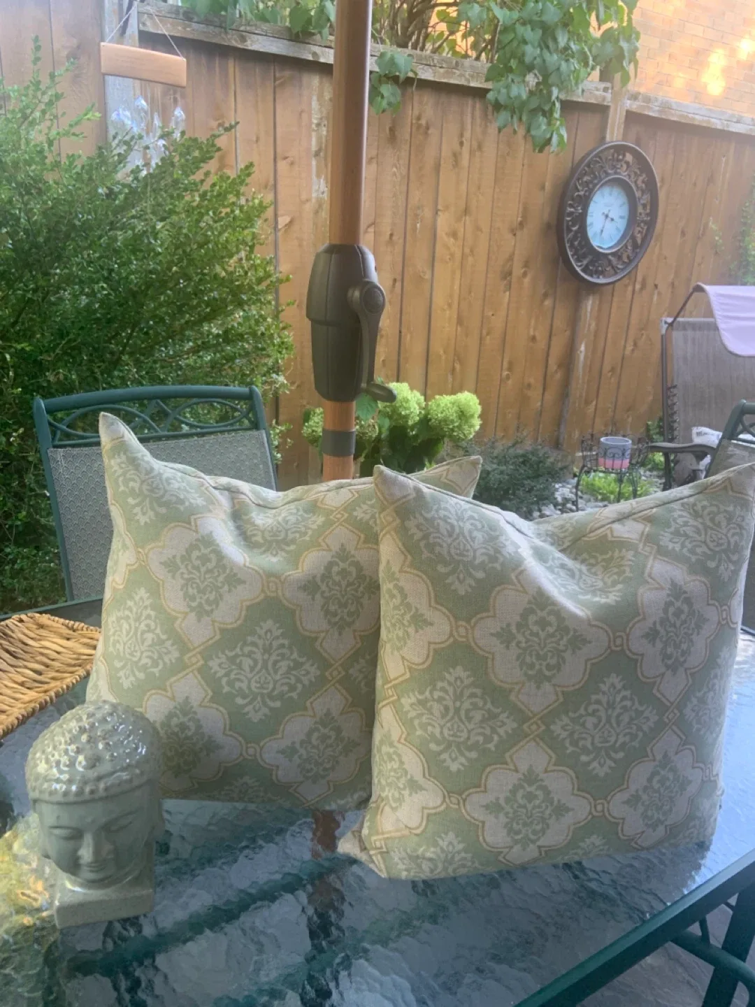 Decorative Throw Pillows - Green Patterned image indicator(2)