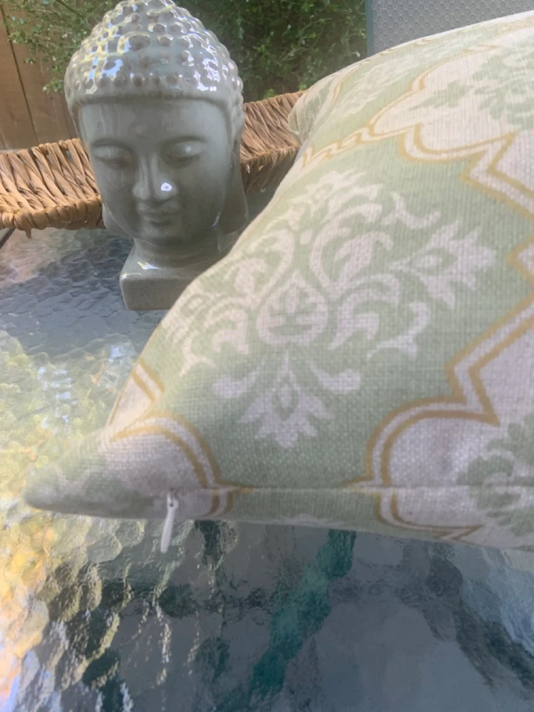 Decorative Throw Pillows - Green Patterned image indicator(7)