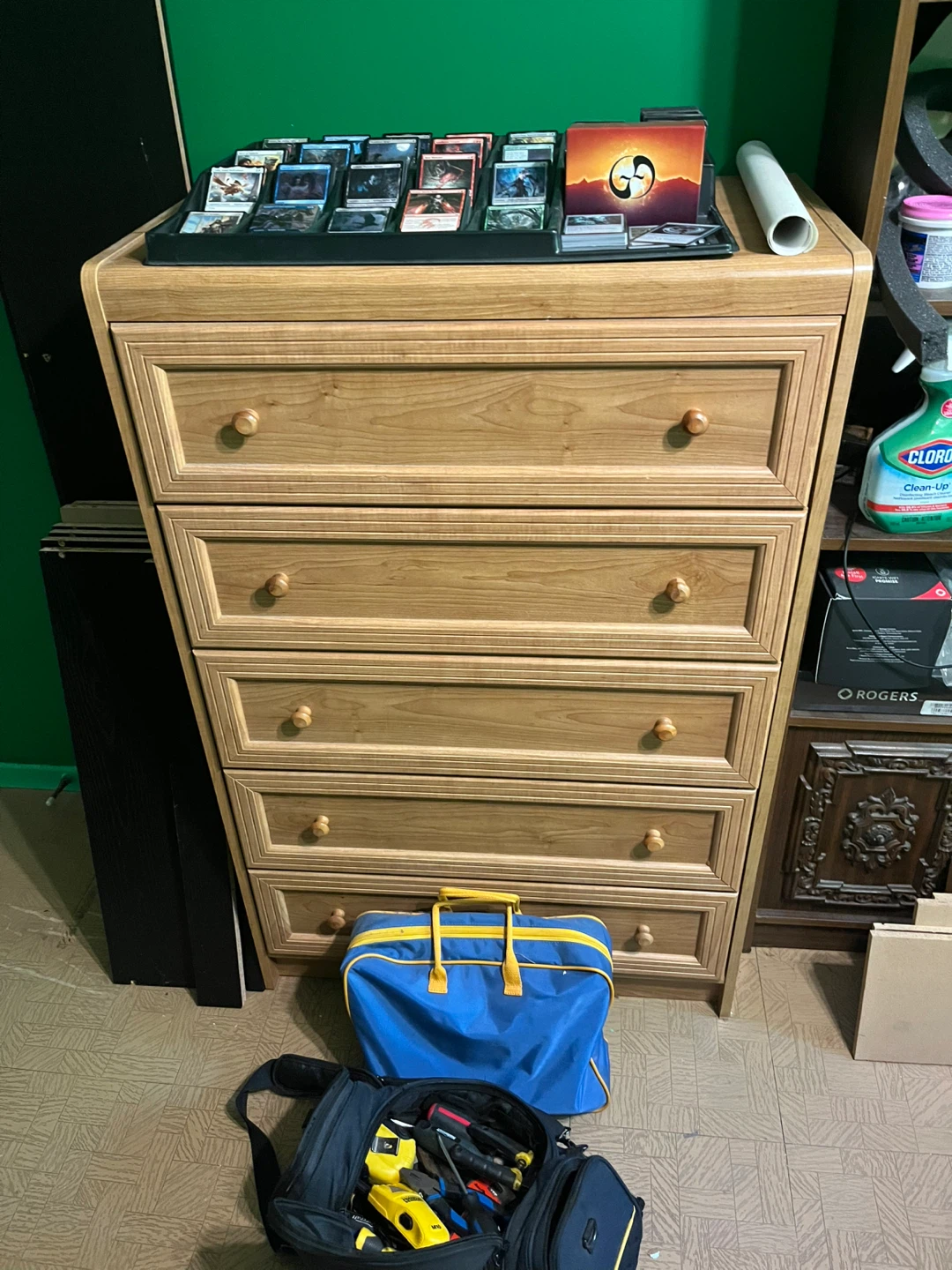 Wooden 5-Drawer Dresser