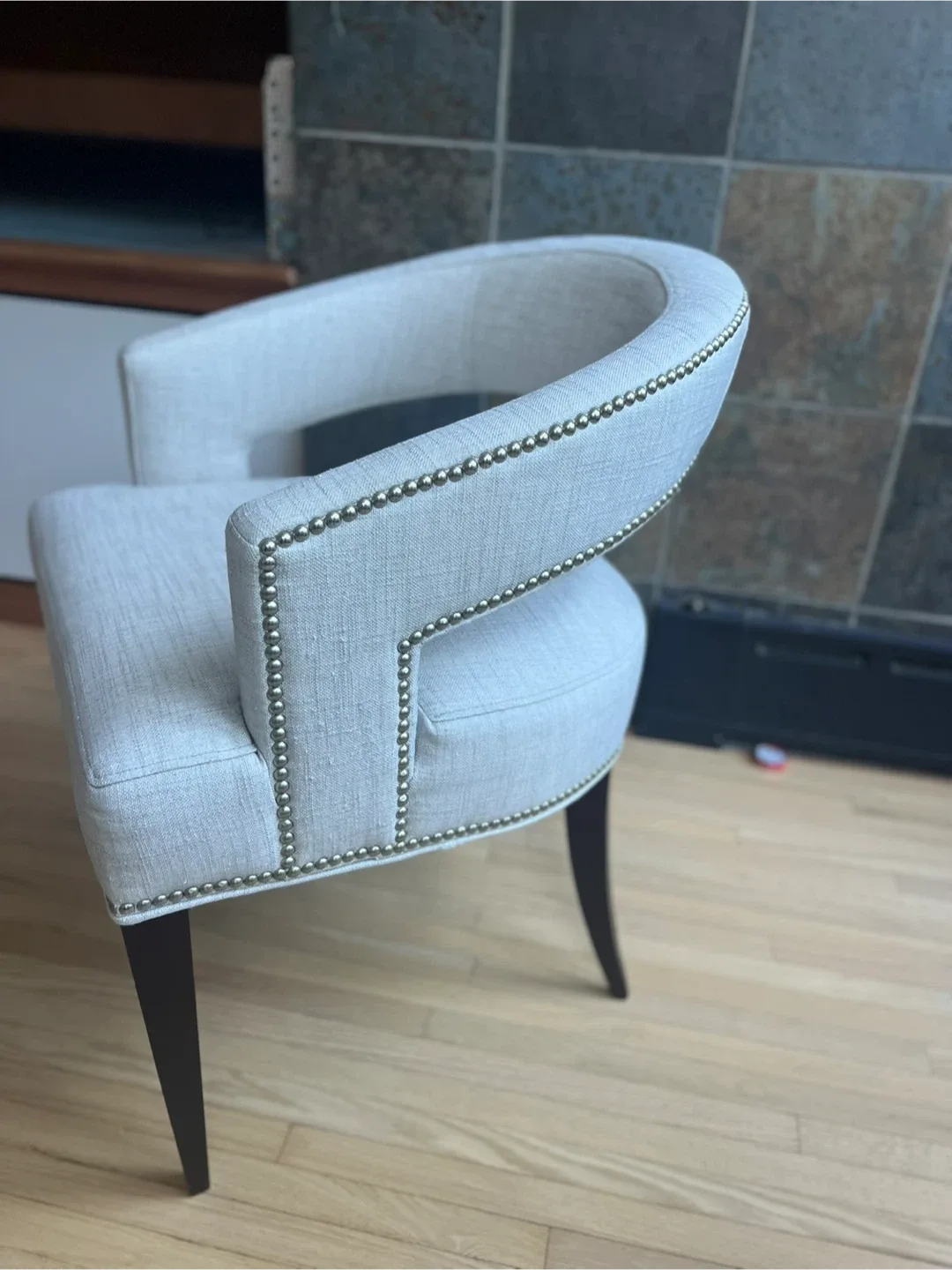 Upholstered pair Accent Chair - custom made-Cream Colour image indicator(4)