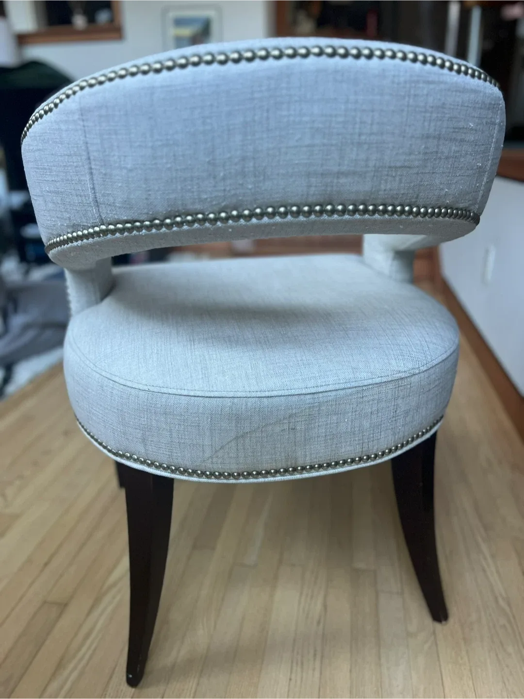 Upholstered pair Accent Chair - custom made-Cream Colour image indicator(3)