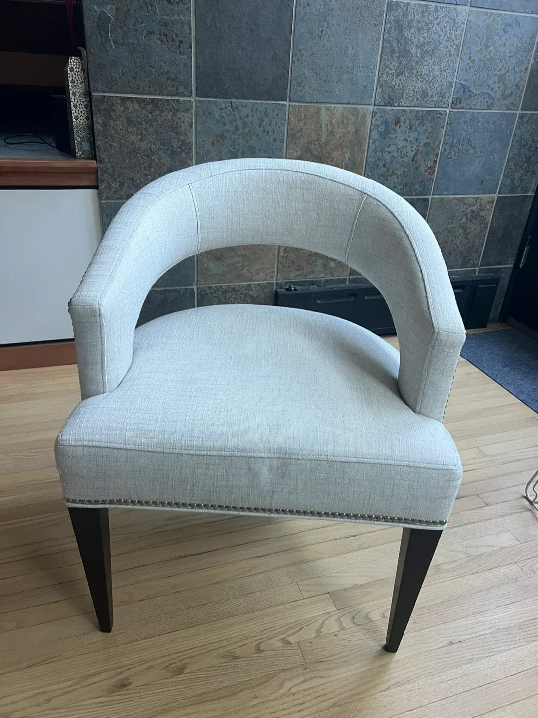 Upholstered pair Accent Chair - custom made-Cream Colour image indicator(6)