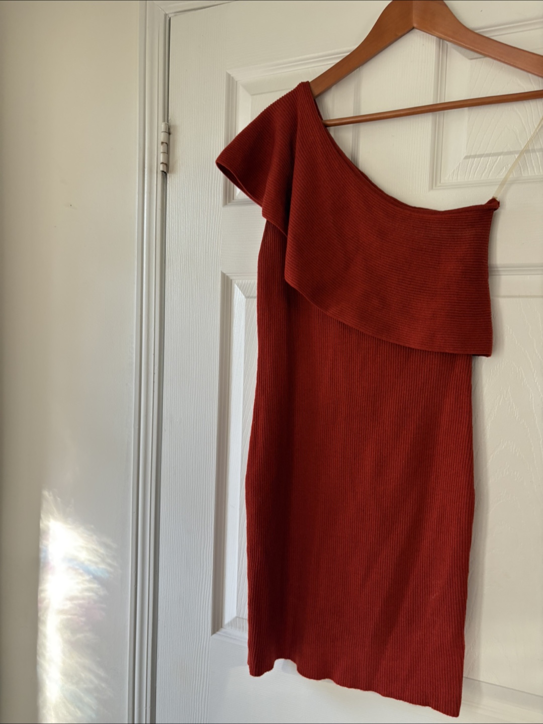 White Closet One Shoulder Dress - Size M