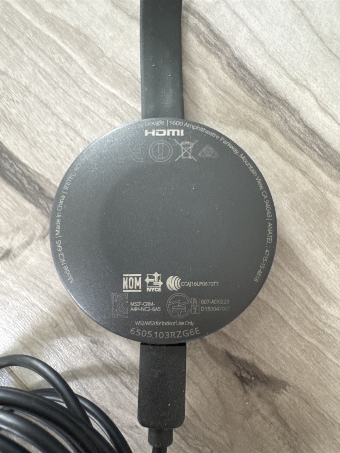 Google Chromecast (NC2-6A5) - photo 2