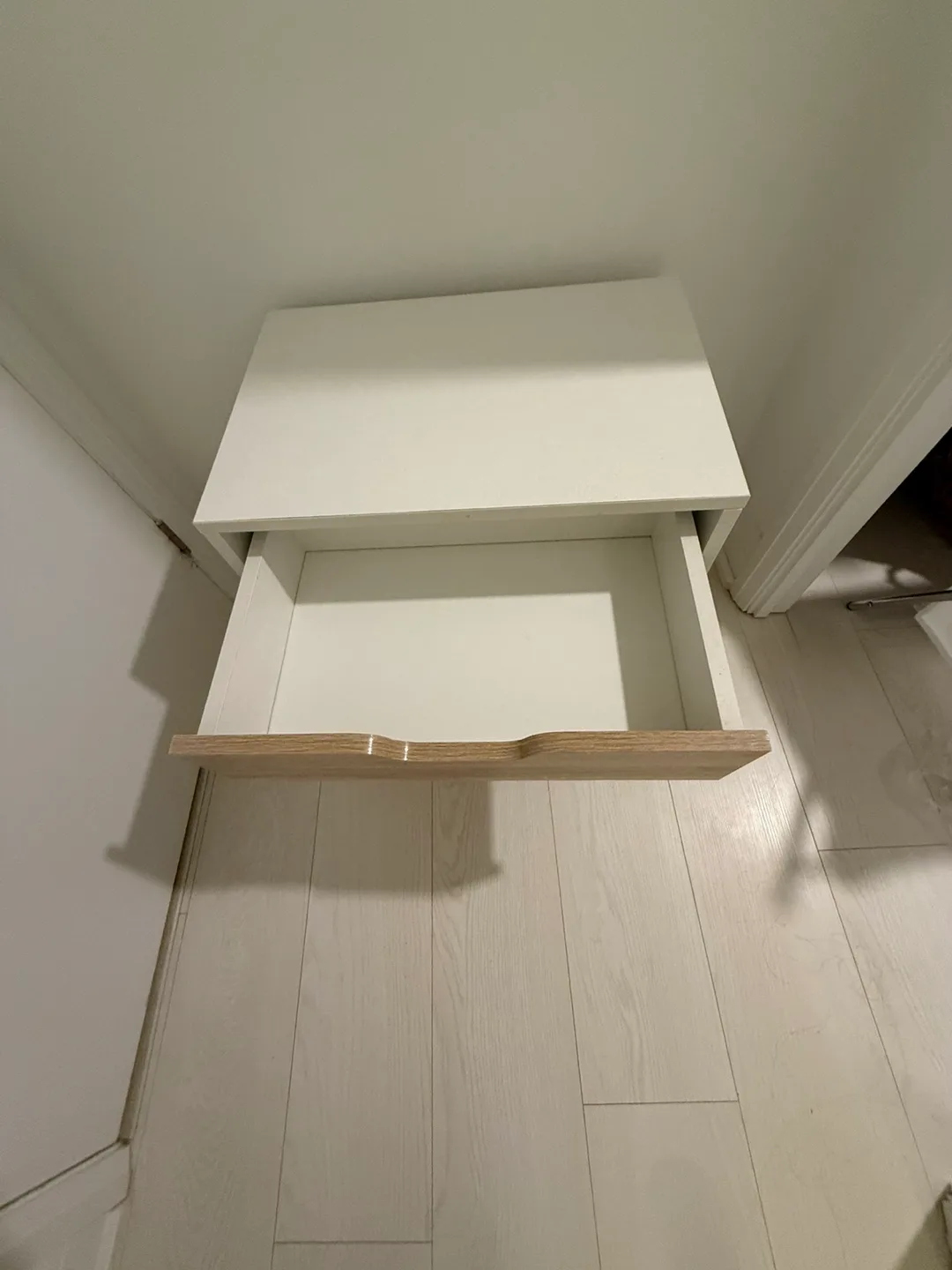 “LIKE NEW” White & Wood Nightstands - Set of 2 image indicator(4)