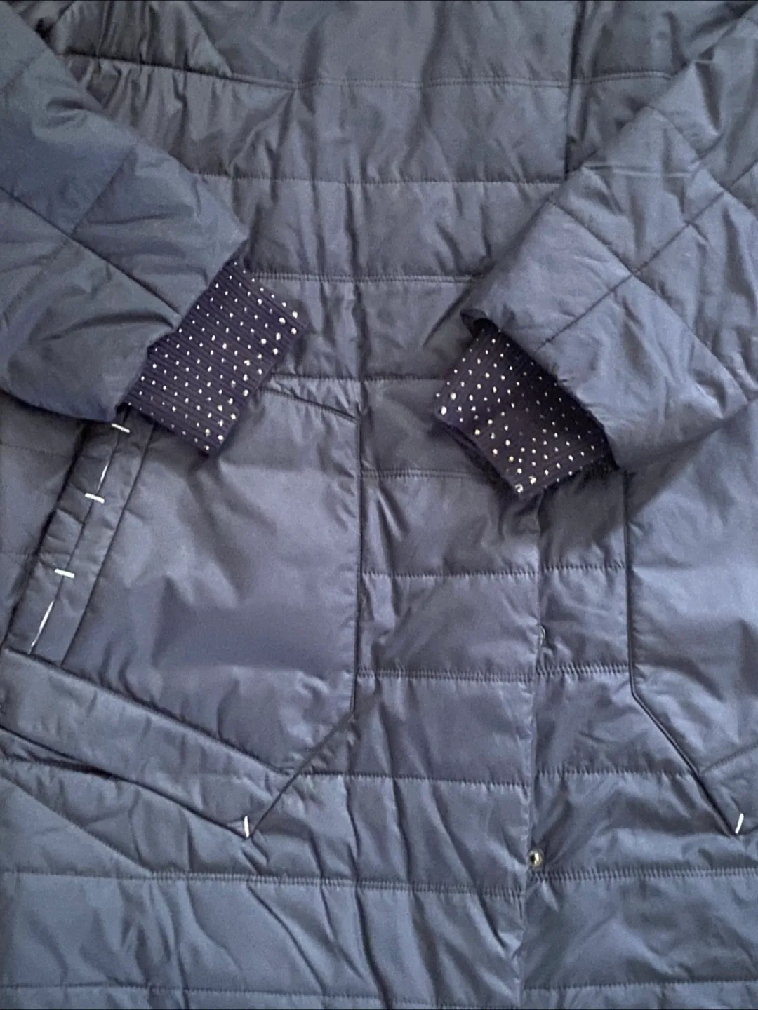 Quiet Poem Navy Blue Puffer Coat - Size 58 image indicator(5)