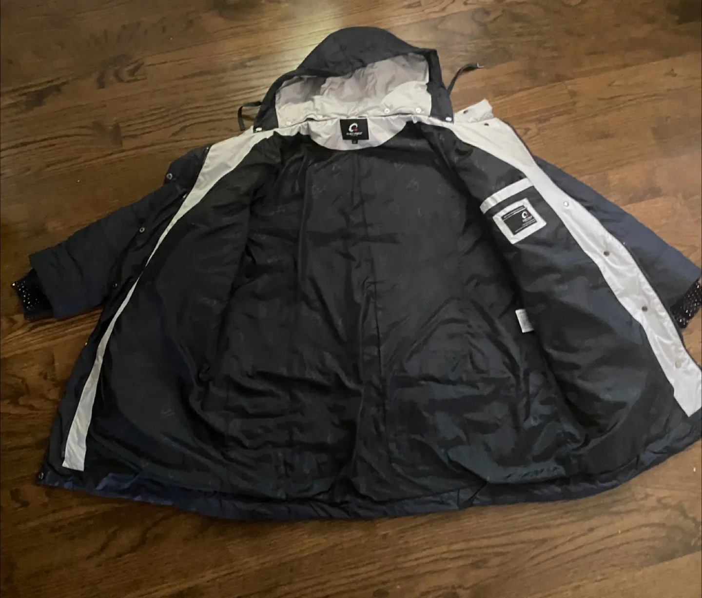 Quiet Poem Navy Blue Puffer Coat - Size 58 image indicator(2)