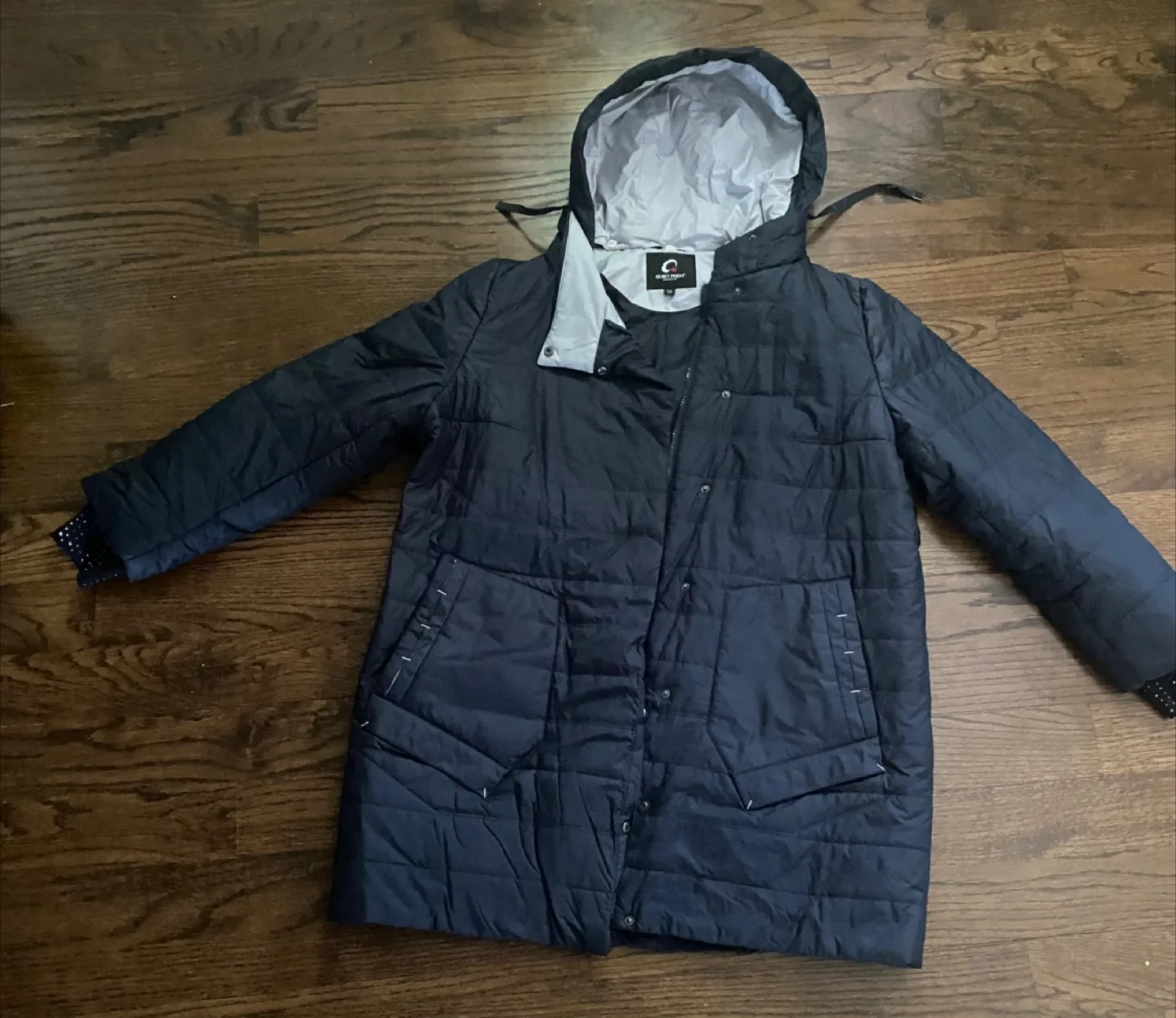 Quiet Poem Navy Blue Puffer Coat - Size 58 thumbnail