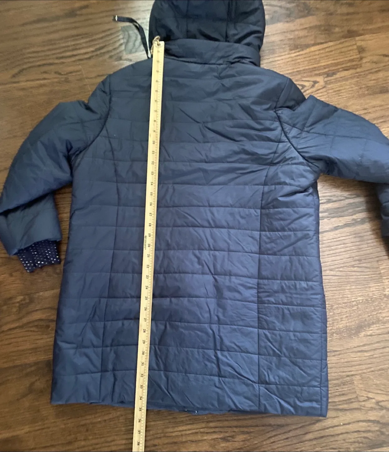 Quiet Poem Navy Blue Puffer Coat - Size 58 image indicator(7)