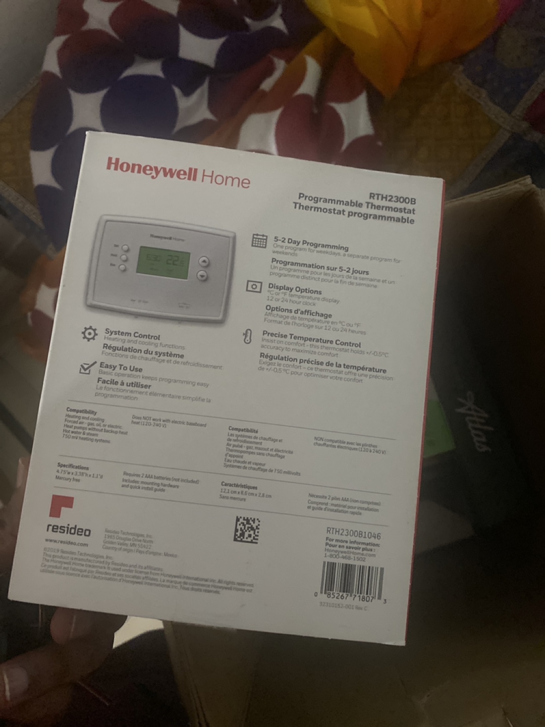 Honeywell Home RTH2300B Programmable Thermostat - photo 2