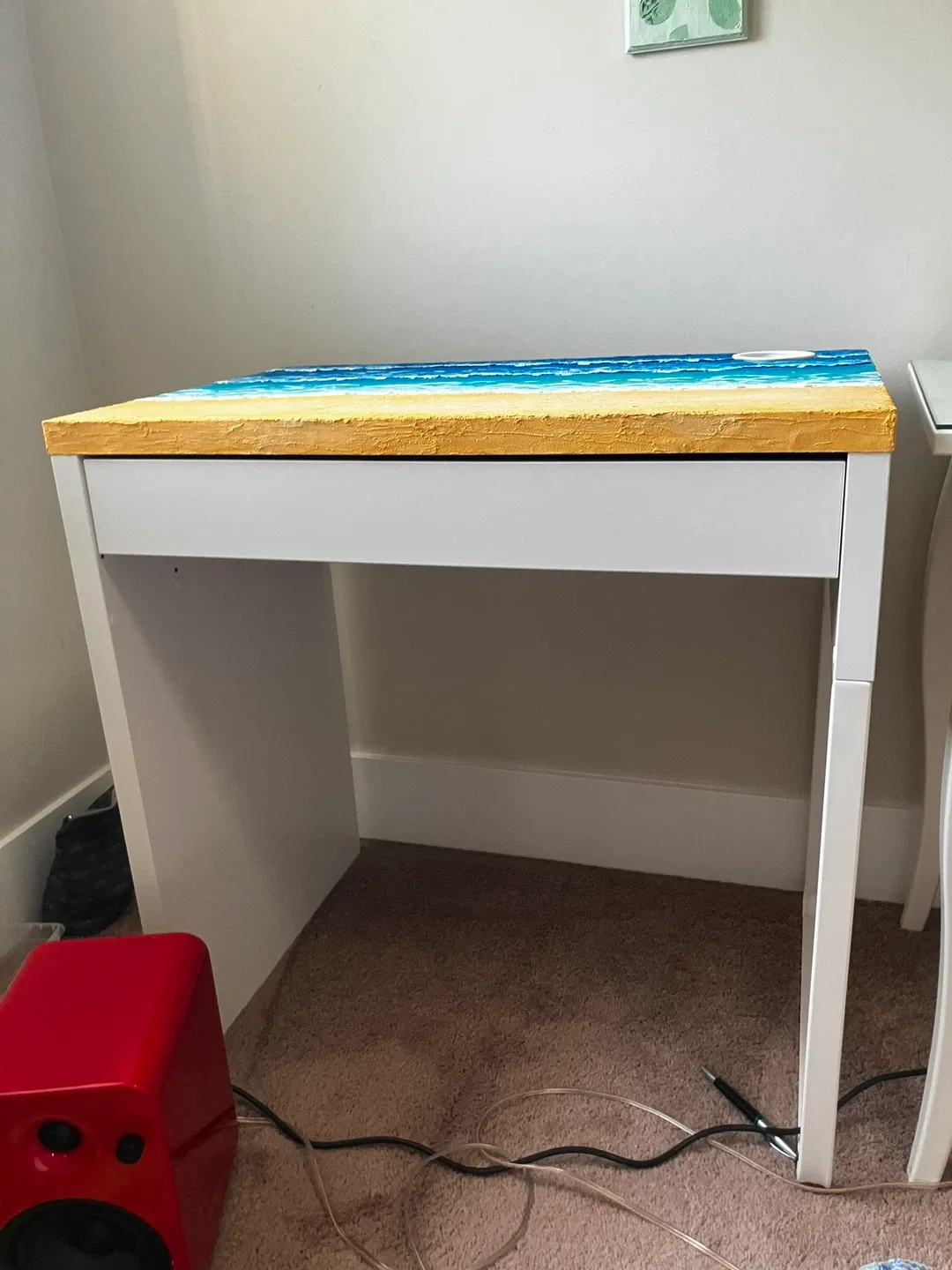Painted Desk - Beach Theme