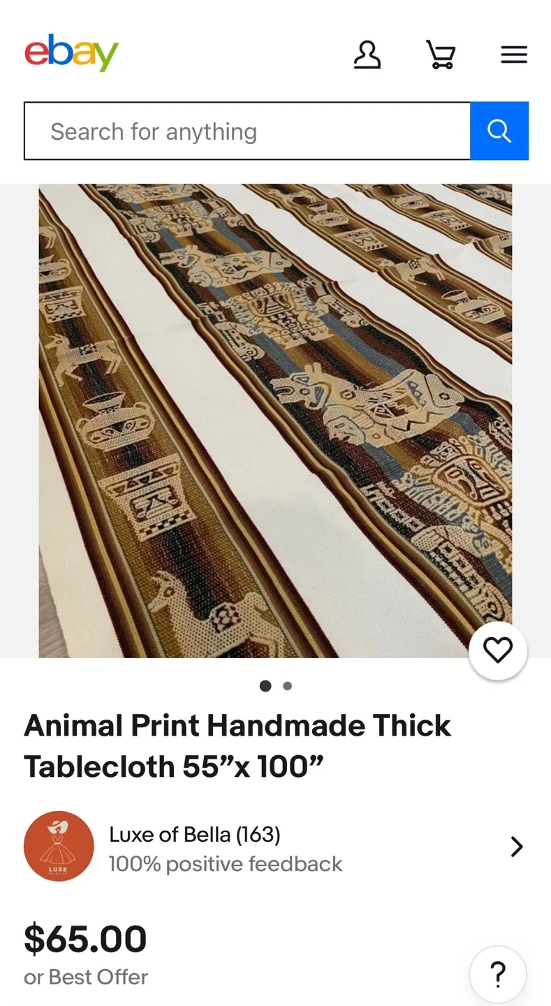 🆕Large Handwoven tablecloth| tapestry image indicator(9)