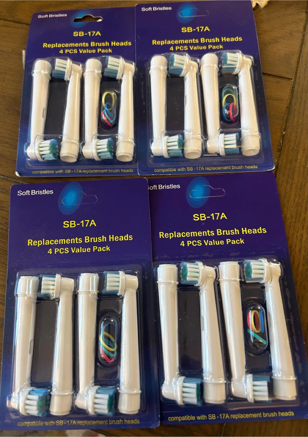 SB-17A Replacement Brush Heads - 4 Packs