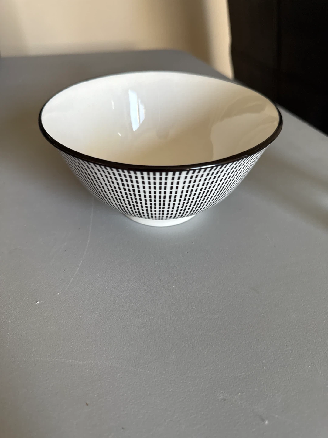Striped Plate and Bowl Set - photo 3