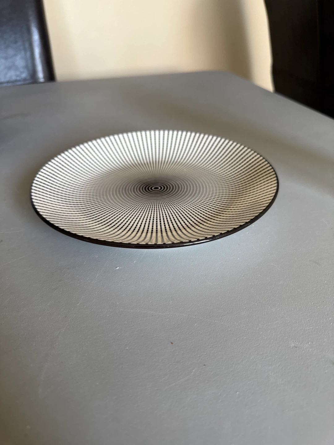Striped Plate and Bowl Set - photo 4