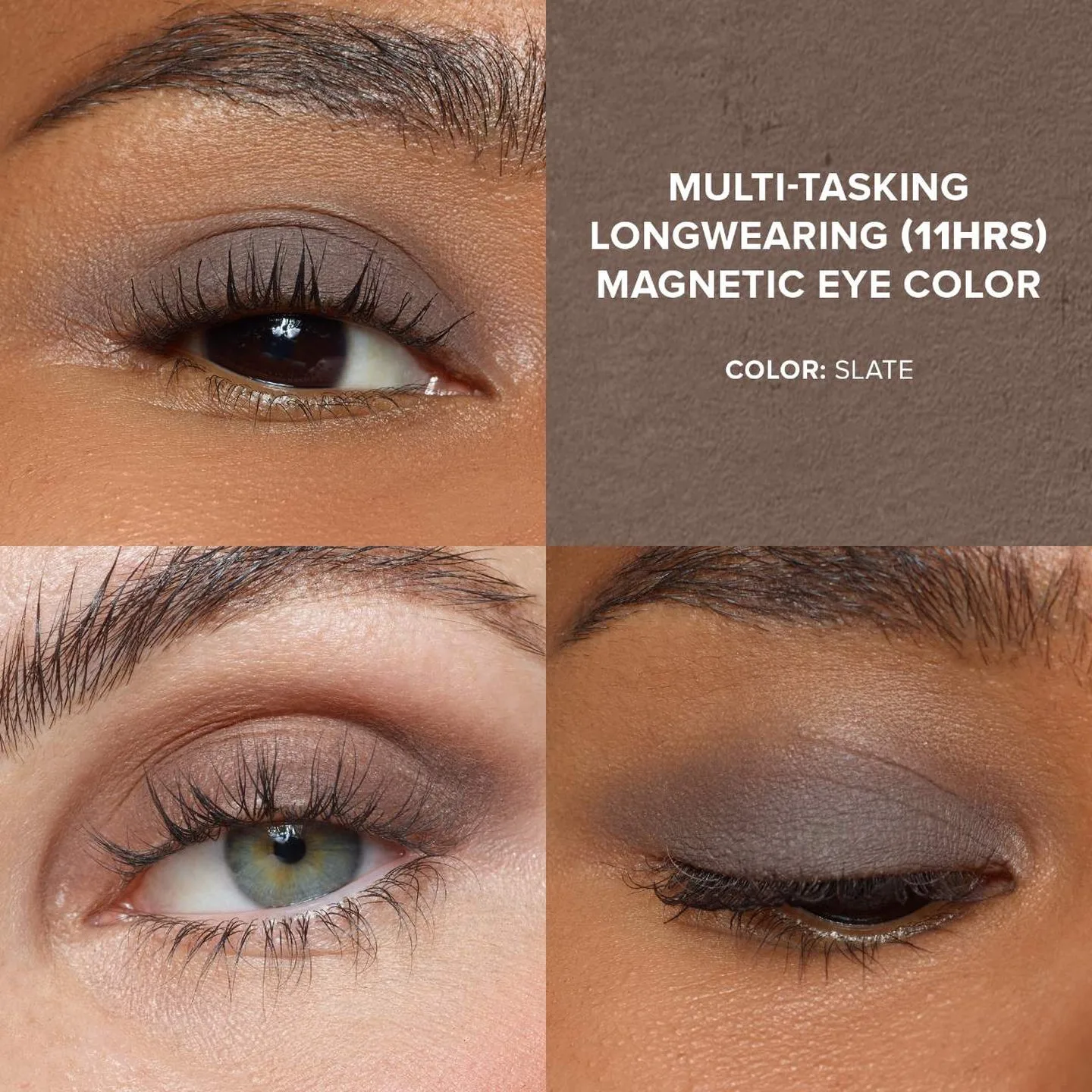 Nudestix Eyeshadow Pencils + Black Eyeliner ✨ Smokey Eye Makeup image indicator(2)