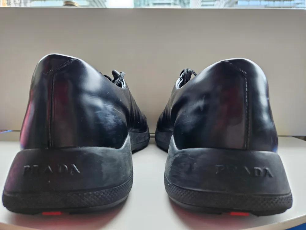Prada Black Leather Sneakers image indicator(6)