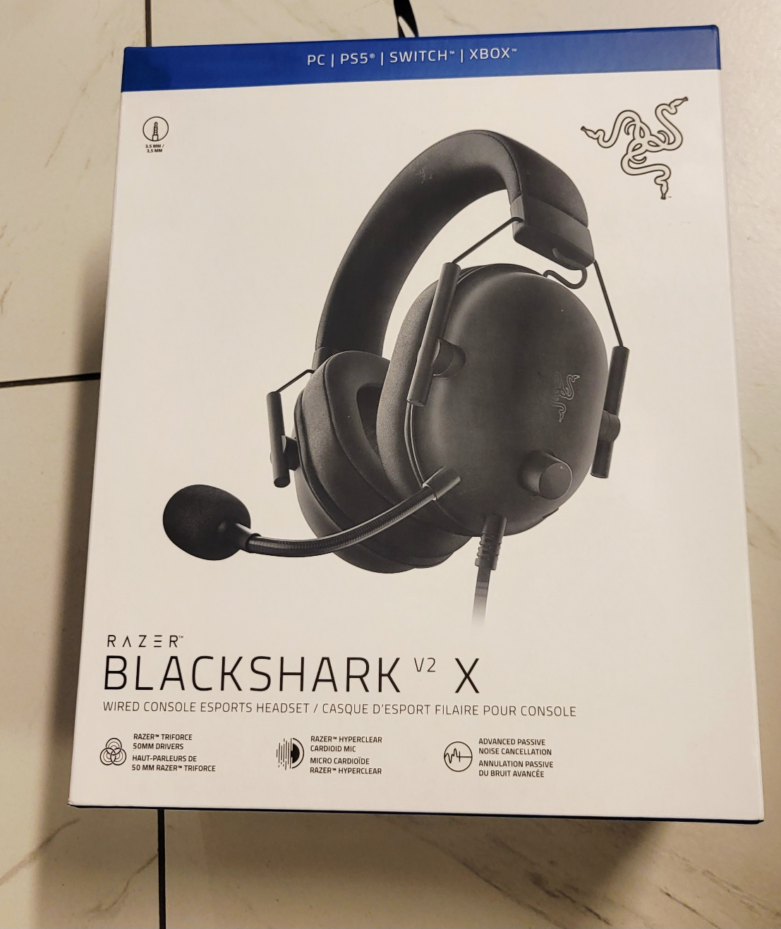Razer Blackshark V2 X Wired Console Esports Headset - New - photo 2