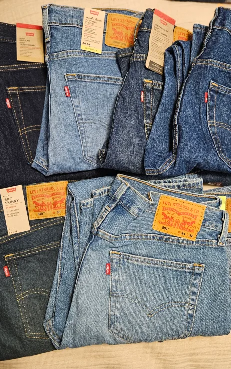 Levi's Mens 501, 510, 512, 514, 550 thumbnail