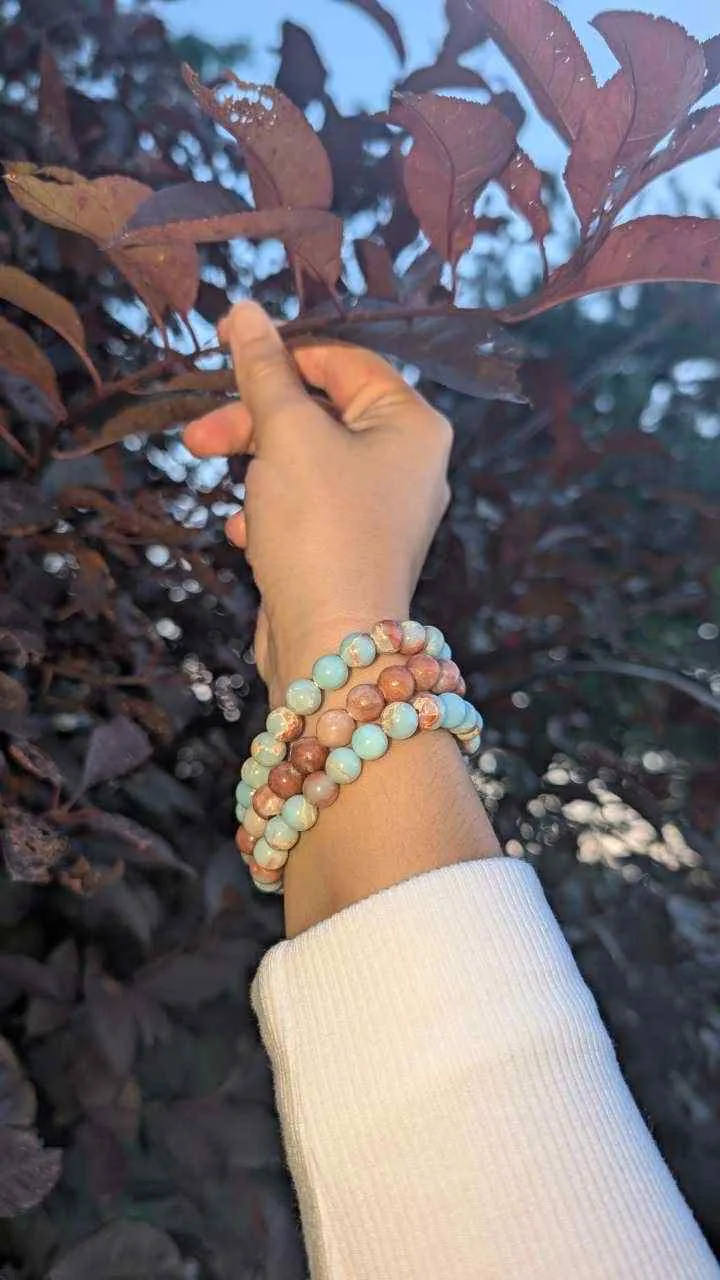 Real stone bracelets, set of 3, NEW image indicator(3)