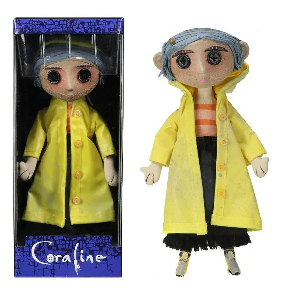 Coraline Doll with Yellow Raincoat