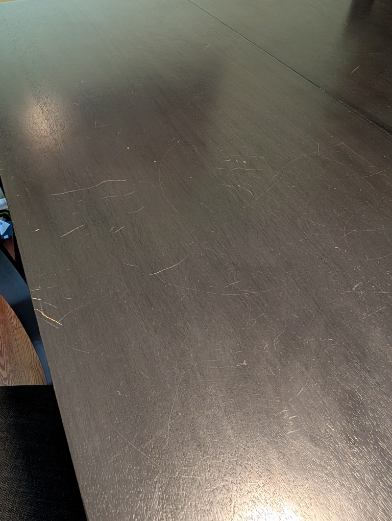 Dark Brown/black Dining Table with 4 Chairs - photo 2