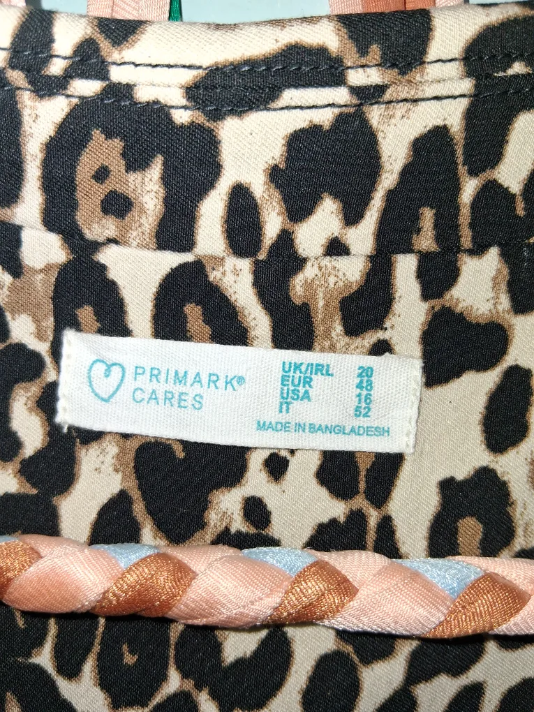 Primark Leopard Print Cropped Blazer - Size 16 image indicator(3)