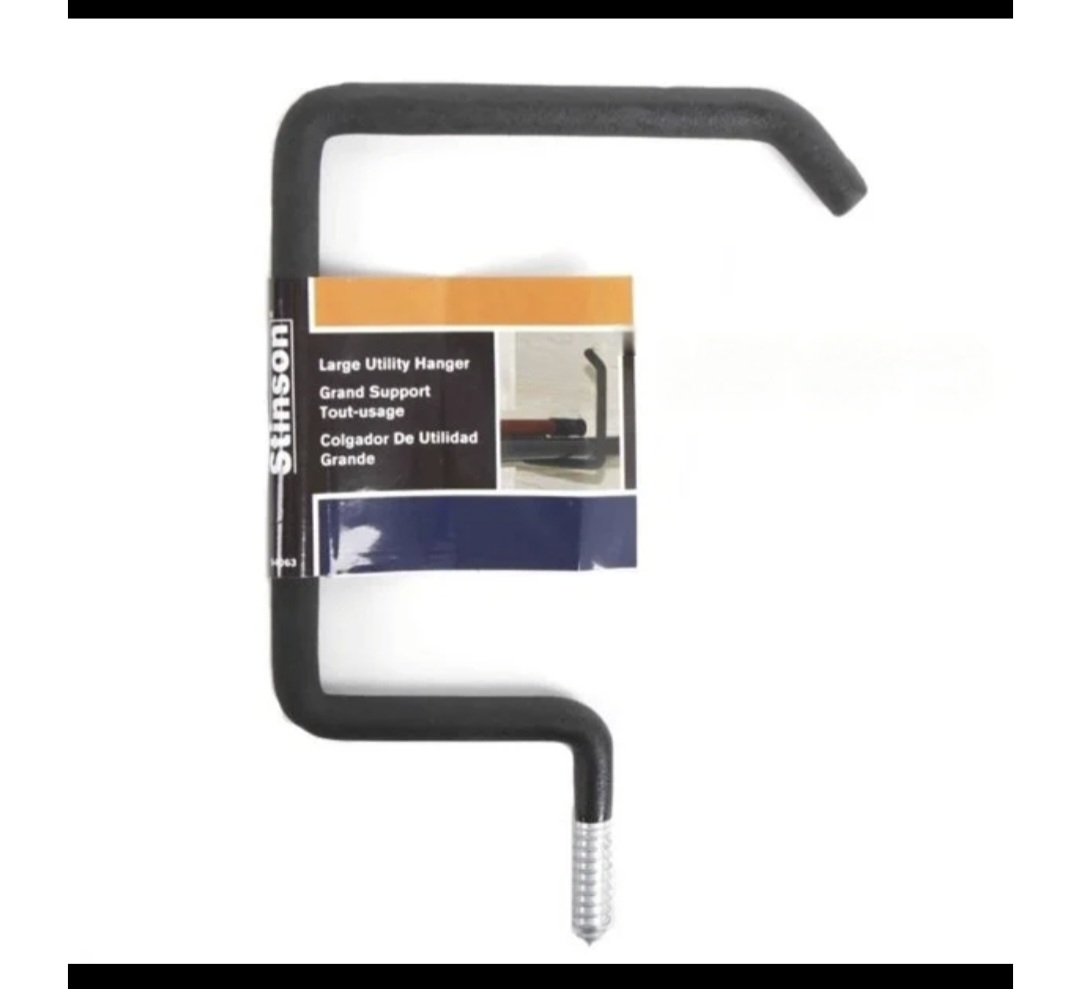 New STINSON Black Large Utility Hanger -6.5 inches -Max 50lbs