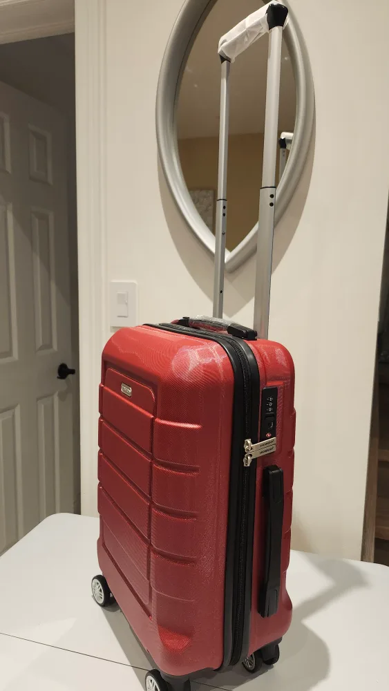 Fineway Red Carry-On Suitcase image indicator(2)