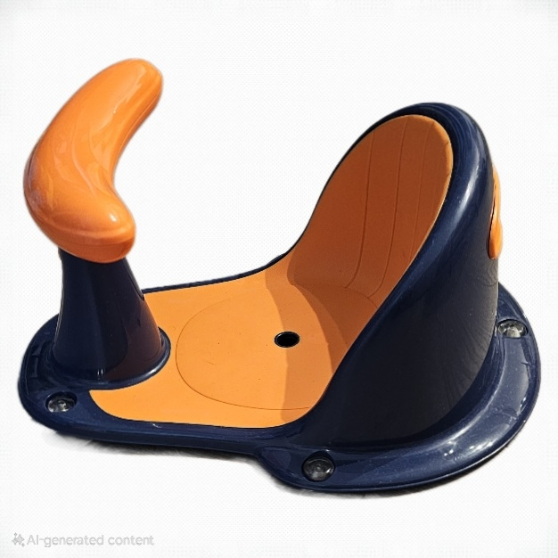 Blue & Orange Baby Bath Seat