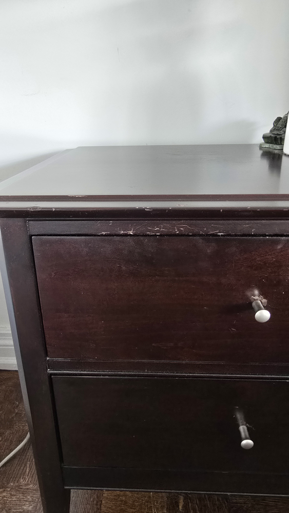 Pair if Crate & Barrel 2-Drawer Nightstands - photo 2