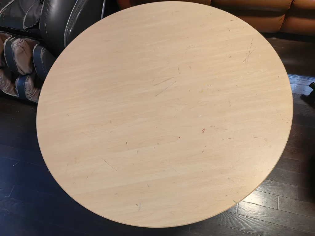 Round Wooden Dining Table thumbnail