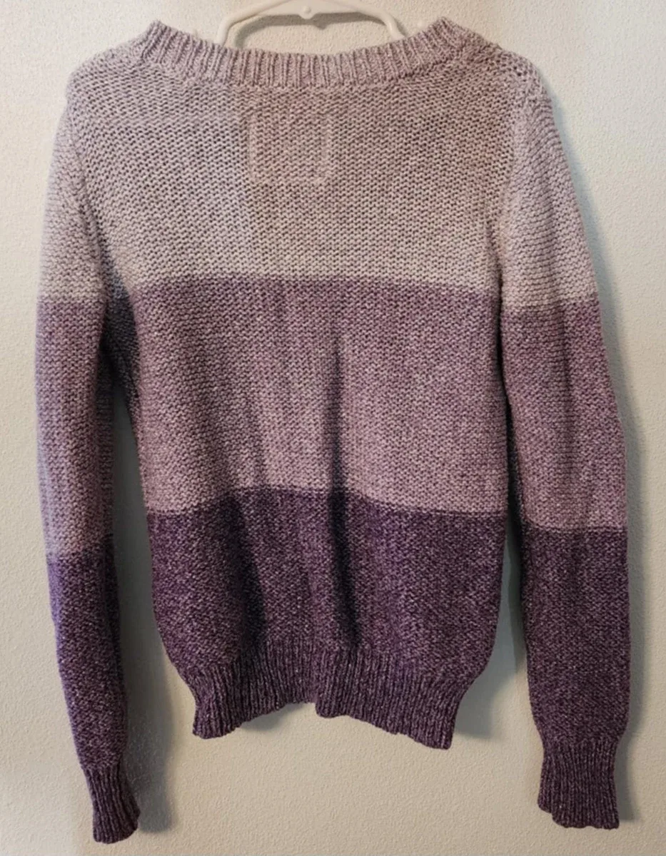 Justice Purple Knit Sweater - Size 8 image indicator(2)