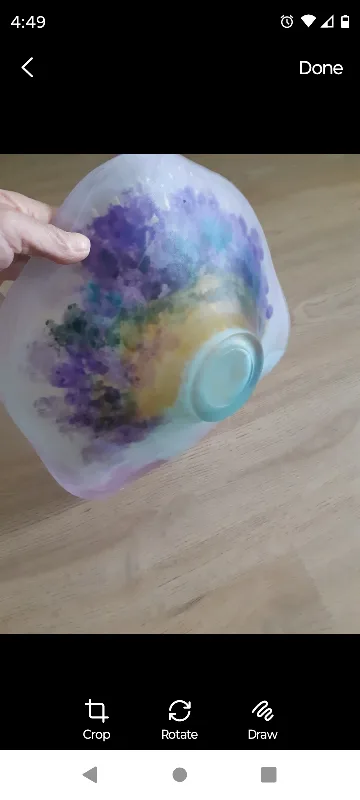 New white marble pedestal bowl $20. Art decorative bowl $20. image indicator(5)