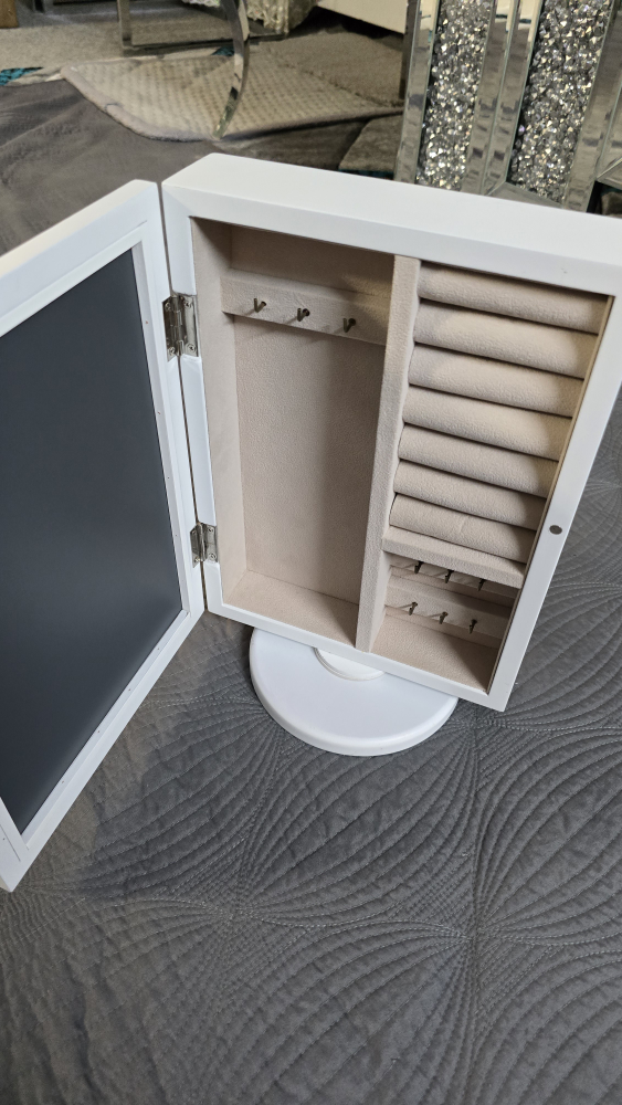 White Rotating Jewelry Box - photo 4