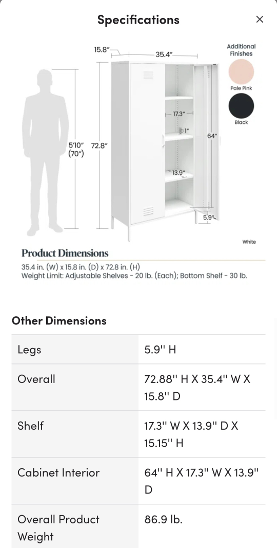 Hashtag Home Black Metal Locker - photo 5