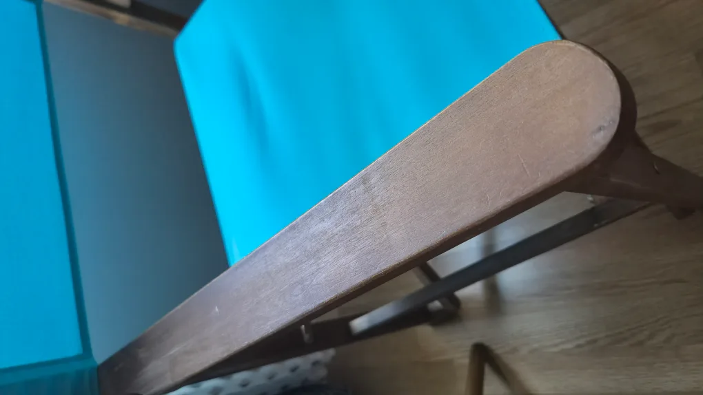 Folding Directors Chairs - Turquoise Canvas & Wood Frame image indicator(3)