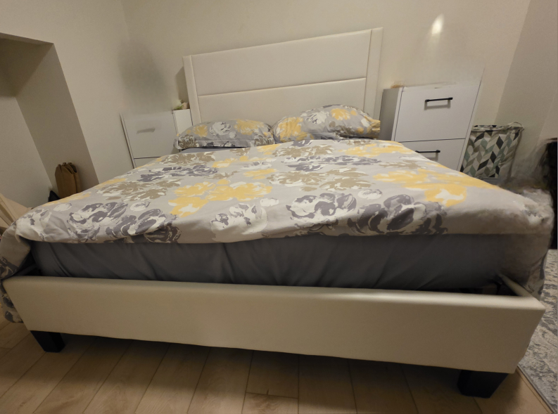 White double bed - photo 2