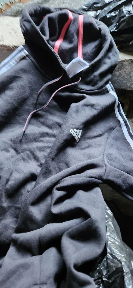 Adidas Black Hoodie - Size L/G thumbnail