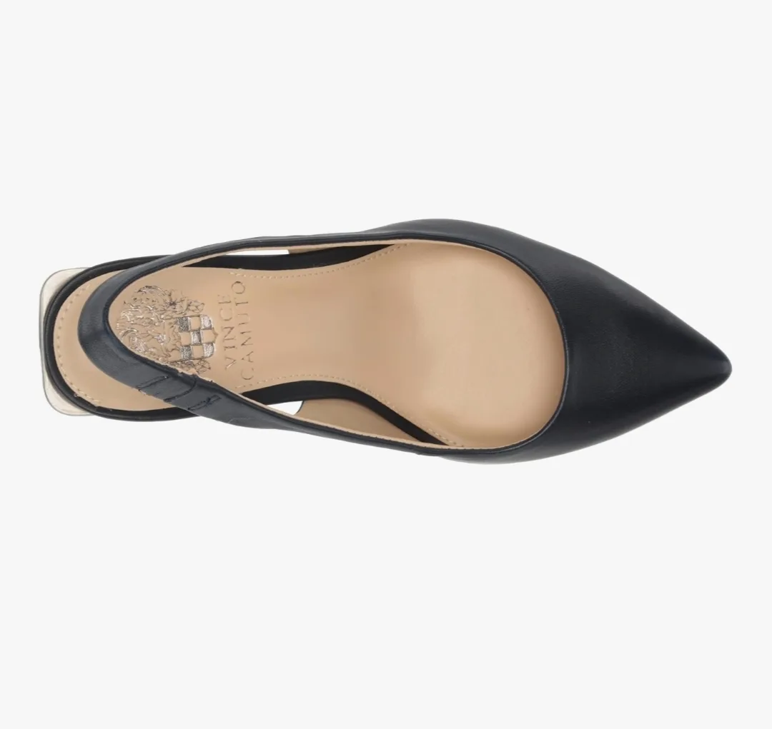 Vince Camuto Women’s Hamden Slingback Pumps – Deep Navy, Size 12 image indicator(9)