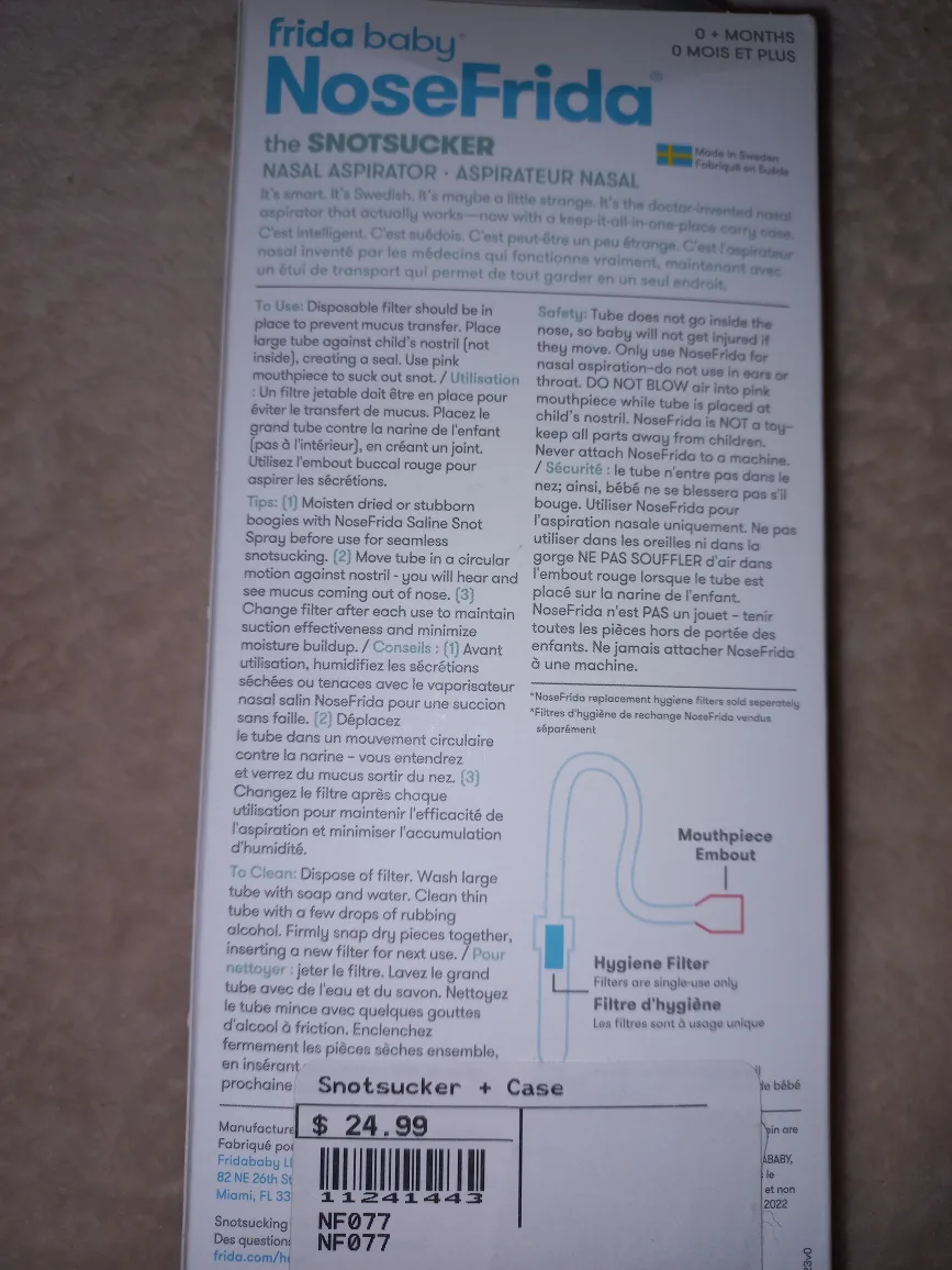 Frida Baby NoseFrida Nasal Aspirator - New in Box image indicator(2)