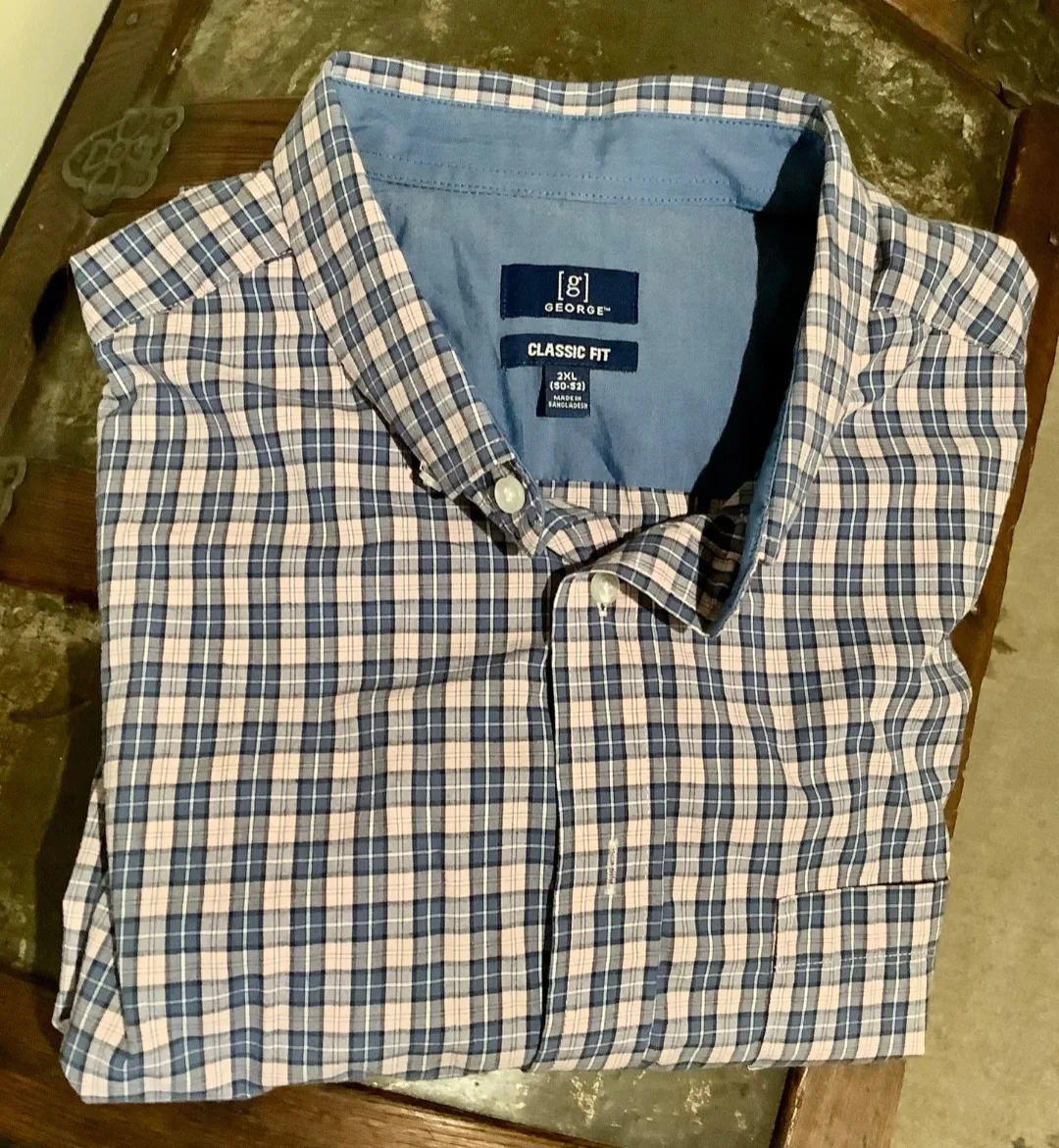Trio of [g] George Classic Fit Plaid Shirts - 2XL image indicator(3)