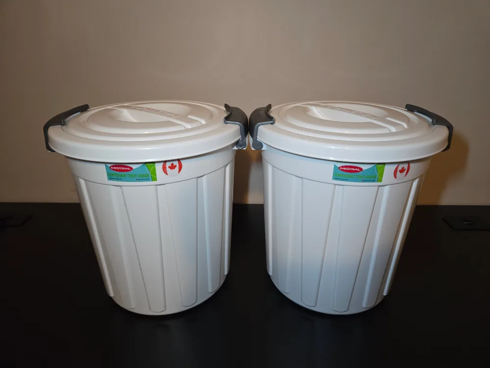 2× Mistral 10L Multi-Purpose Bins / Clear / Stackable thumbnail