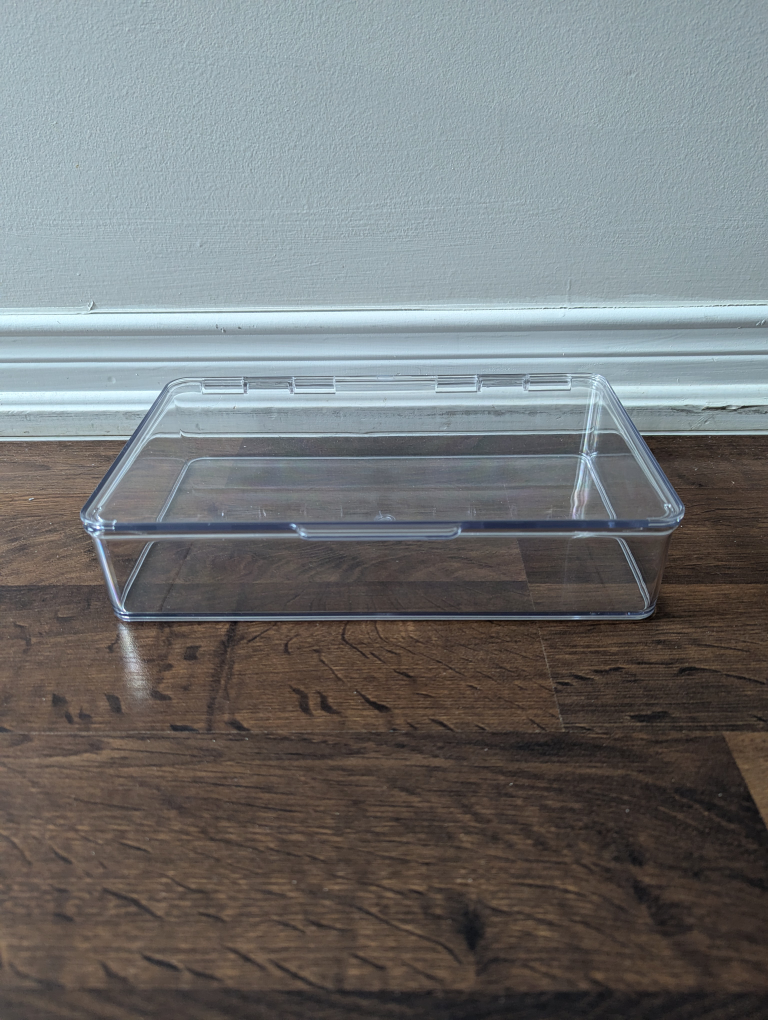 mDesign Clear Plastic Stackable Storage Box - organizers