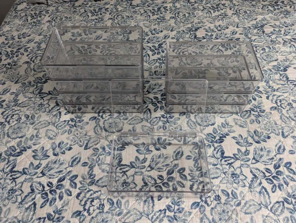 mDesign Clear Plastic Stackable Storage Box - organizers image indicator(3)