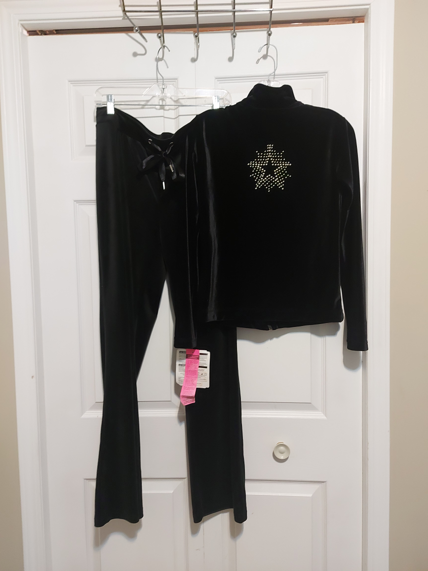 GK Elite Black Velvet Tracksuit - Size XL - photo 2