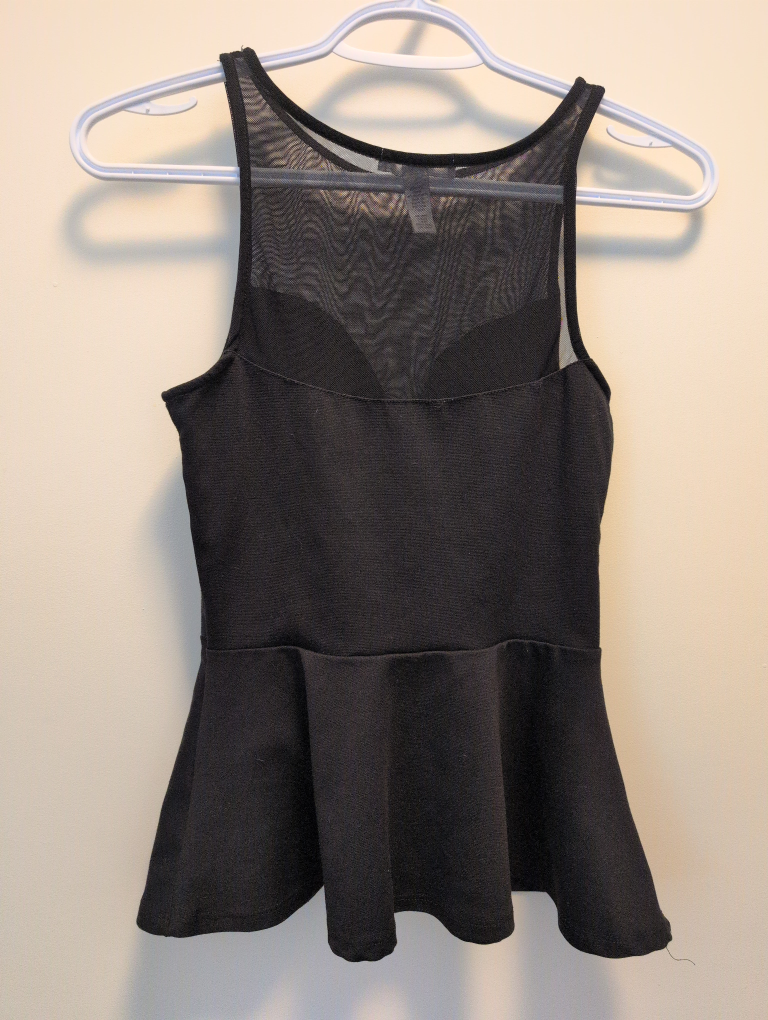 Ambiance Apparel Black Peplum Top - Size S - photo 2